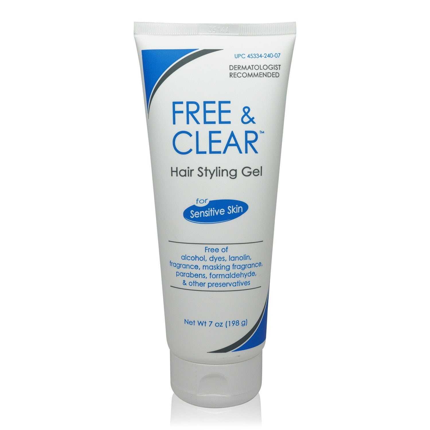 Free & Clear Hair Styling Gel for sensitive skin - fragrance free - 7 ounce  