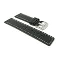 thumbnail image 3 of 24mm Leather Watch Band Strap, Stainless Steel Buckle, 3 of 7