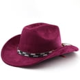 thumbnail image 4 of OJSFQUFP Cowboy Hat for Women and Men with Shapeable Wide Brim Cattleman Western Hats for Cowboys, 4 of 5