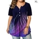 thumbnail image 1 of Camiseta Manga corta Estampado Blusa Botón Blusa suelta Mujer Top de verano, XL Methold  AP001912-02, 1 of 6