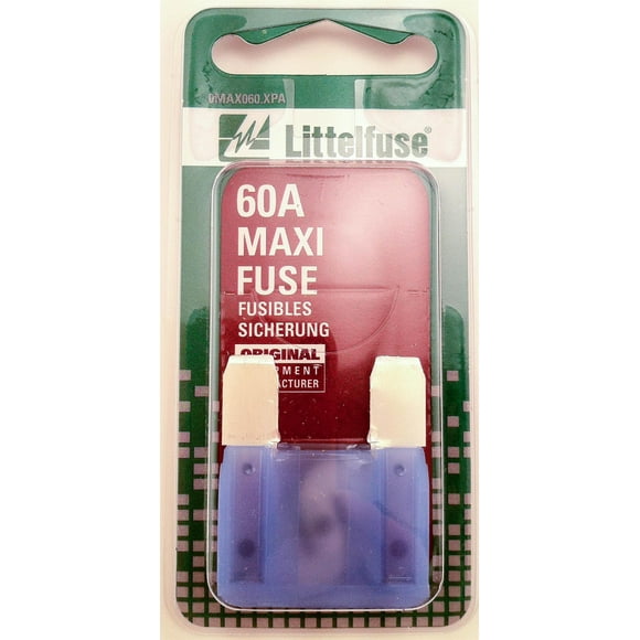 Littelfuse . Fuse MAX60BP MAXI; Blue Blade; 60 Amp; Slow Blow; Pack Of 5; Carded