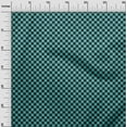 thumbnail image 2 of oneOone Velvet Turquoise Blue Fabric Check Quilting Supplies Print Sewing Fabric By The Yard 58 Inch Wide, 2 of 5