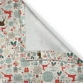 thumbnail image 6 of Ambesonne Christmas Valance & Curtain, Vintage Xmas, 55"x30", Petrol Blue Brown, 6 of 6