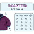 thumbnail image 2 of Buckle Me Baby Coats - Safer Car Seat Kids Winter Jacket - Collard Toastier Stargazer Purple- Size 6-9 Months - As Seen On Shark Tank, 2 of 9