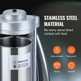 thumbnail image 6 of KFFKFF Hand-Operated Sausage Filler, 2 L / 5 LBS Upright Sausage Maker with G-type Clamp, Culinary-Grade 304 Stainless Steel Cylinder with 2 Filling Nozzles, 6 of 9