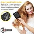 thumbnail image 5 of Aliver Detangling Hairbrush, Wet & Dry Vented Detangling Hair Brush, Quickly Detangles and Smooths Hair, Faster Blow Drying - Black, 5 of 10