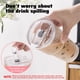 thumbnail image 3 of Vasos de vidrio GOSCHE de 600 ml con sorbetes y tapas, paquete de 4, transparentes, 3 of 8