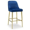 MoDRN Neo Luxury Marcel Velvet 30 in. Bar Stool