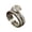 Silver, variant on QIQUWOHUL Rhodium Plated Heart Shaped Engagement Bridal Anniversary Promise Wedding Band Ring Set