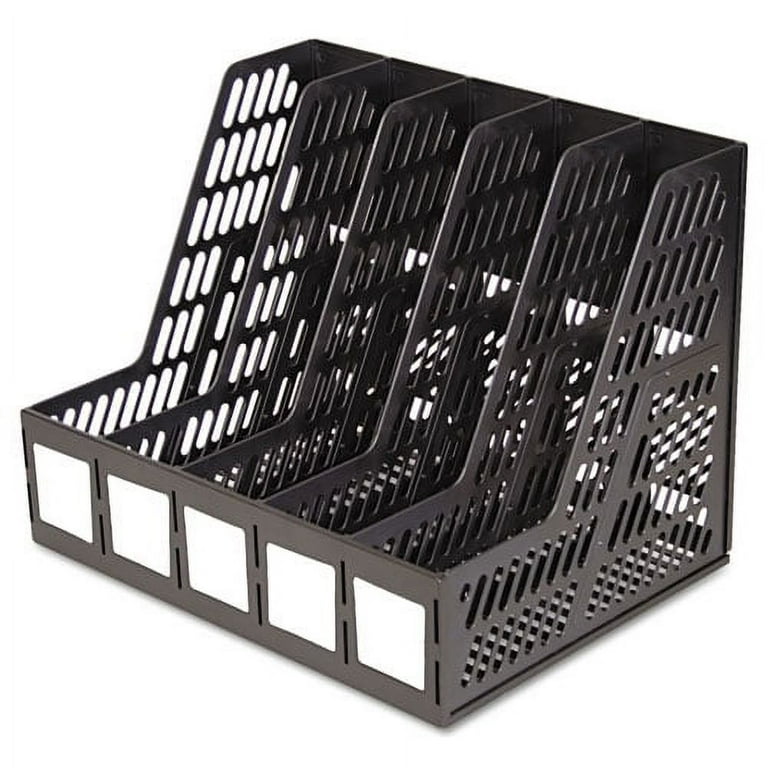 Literature File, Five Slots, 13.25 x 10 x 10.25, Black Literature File, Five Slots, 13.25 x 10 x 10.25, Black