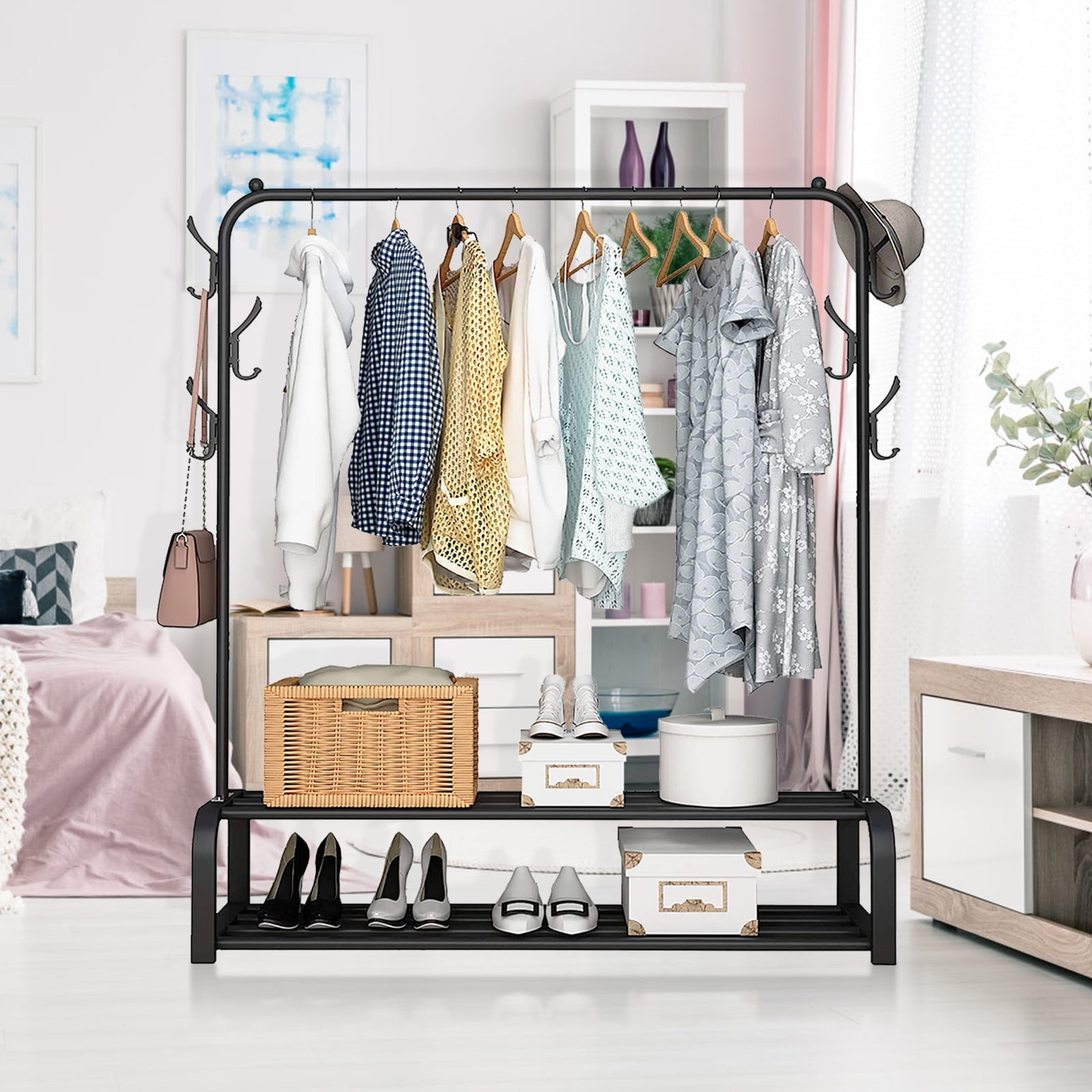 2 tier clothing online rack walmart