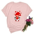 thumbnail image 2 of Ichuanyi Women's Casual Love Letter Printing Short Sleeve T-Shirt Tops Valentine's Shirts, 2 of 3