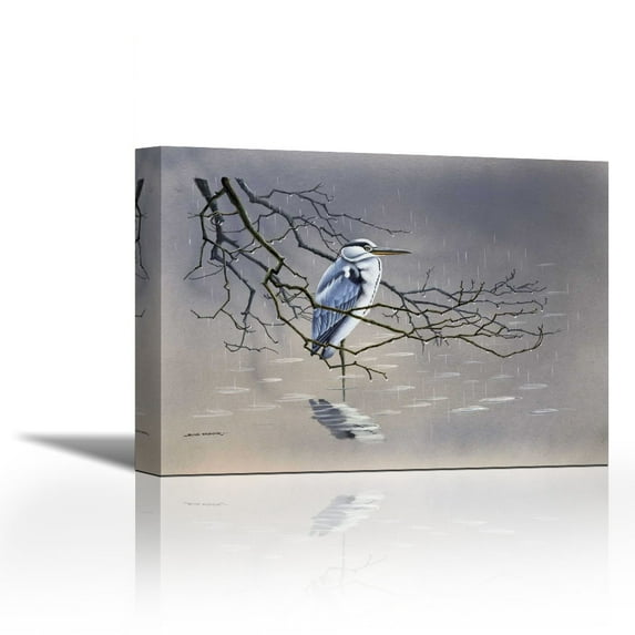 Birdy I - Contemporary Fine Art Giclee on Canvas Gallery Wrap - wall décor - Art painting - 27 x 20 Inch - Ready to Hang