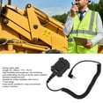 thumbnail image 3 of Coiled Radio Headset Connector Cable, Push To Talk Headset Adapter U94X Water Resistant  for TC-500 TC-700, 3 of 7