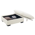 thumbnail image 3 of Comfortable corduroy ottoman adaptable to sofas in different home spaces, 3 of 7