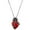 red, variant on Wovilon Heart Rose Necklace With Dark Style Wrapped Flower Heart Shaped Collar Chain As A Valentine's Day Gift