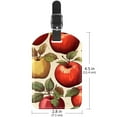 thumbnail image 6 of Square 2Pack PU Leather Fruit Cruise Luggage Tag with Privacy Cover and Name ID Tag for Travel Handbags Backpacks Luggage Tags, 6 of 6