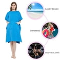 thumbnail image 5 of Toorise Changing Robes Wetsuit Changing Towel Quick Dry Surf Poncho Microfiber Hooded Towel Lightweight Bath Robe for Men Women Adults Unisex Beach Poncho for Swimming Surfing, 5 of 11