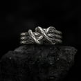 thumbnail image 4 of Hyasfey Open Ring Python Texture Adjustable Smooth Alloy Good Detail Individual Finger Ring Party Club Snake Knuckle Ring Couple Jewelry, 4 of 7