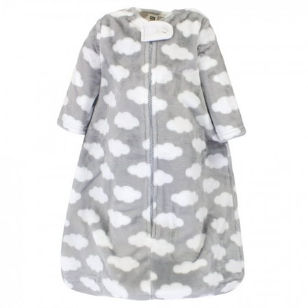 UPC: 0660168595765 | Hudson Baby Infant Plush Sleeping Bag Sack Blanket Gray Clouds 0-6 Months