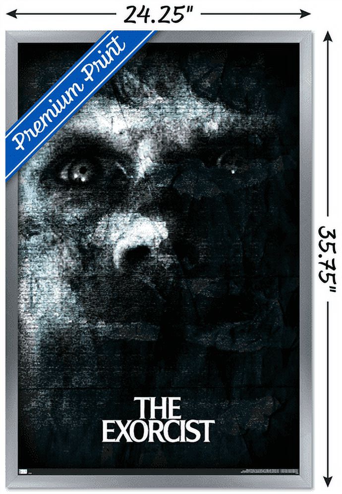 The Exorcist - Face Wall Poster, 22.375" x 34", Framed