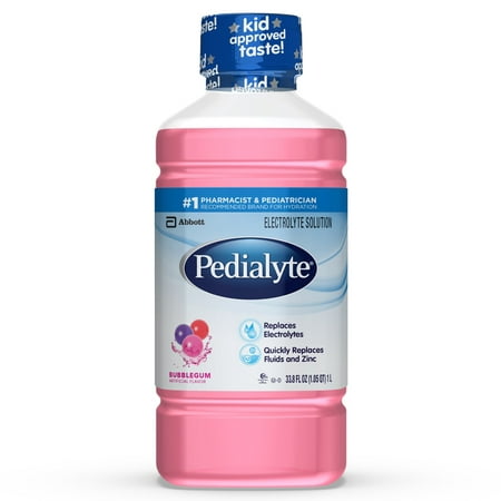 Pedialyte Electrolyte Solution, Hydration Drink, Bubble Gum, 1