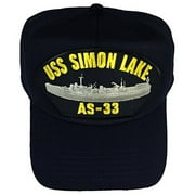 USS SIMON LAKE AS-33 HAT - NAVY BLUE - Veteran Owned Business