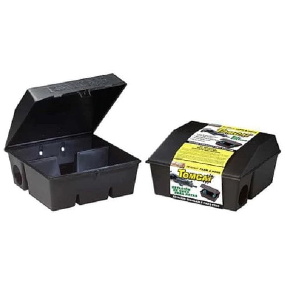 Motomco 33450 Tomcat Professional Empty Rat Bait Feeding Station - Quantity of 4