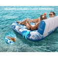 thumbnail image 4 of Tumbona de bronceado Pool Floats JCLEAL para 2 personas con portavasos, 4 of 7