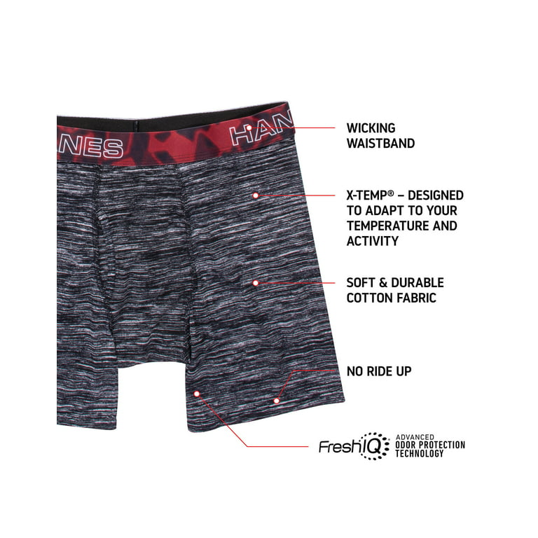 Hanes-X-Temp 2.0 Performance Boxer Brief-Assorted-2X Large