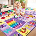 thumbnail image 3 of Alfombra B BENRON Kids para sala de juegos, dormitorio, aula, guardería, color morado, 3 of 6