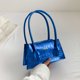 thumbnail image 4 of Bolsa De Hombro Bolso de axila para mujer, diseño de cocodrilo de cuero PU, monedero informal para mujer (azul) Tmvgtek Para Estrenar, 4 of 9