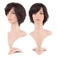 thumbnail image 1 of Perruque Synthétique Bouclée Longue avec Franges Perruques Cheveux Courts Perruques Résistant à la Chaleur Pleine Tête Perruque Complète pour les Femmes Blondes, 1 of 4