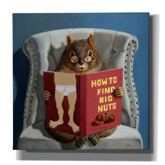 Epic Graffiti 'Nut Collecting' by Lucia Heffernan, 37"x37"