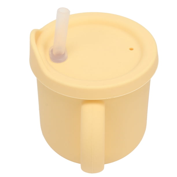 Copa De Entrenamiento Para Niños Pequeños De Silicona Con Manijas Dobles, Taza De Sorbo A Prueba De Fugas Para Bebés, Recipiente De Viaje De Viaje Portátil Ligero Para Viajes