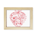 thumbnail image 1 of Flores de vides de San Valentín Rojo Escritorio de madera Arte Pintura 6x8 pulgadas marco de foto foto, 1 of 4