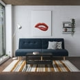 thumbnail image 3 of Novogratz Palm Springs Split Futon, Blue Linen, 3 of 23