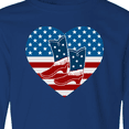 thumbnail image 4 of Inktastic USA Cowboy Boots Patriotic Long Sleeve Youth T-Shirt, 4 of 5