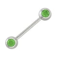 thumbnail image 1 of Barbell en Acier avec des Bijoux aux Extrémités, 1 of 1