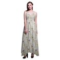 thumbnail image 1 of Bimba Robe Maxi Imprimée Florale pour Femmes avec Cordon de Serrage Bretelles Spaghetti Tenue de Plage-TTTG, 1 of 6