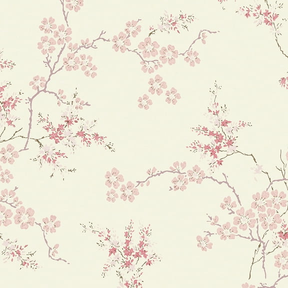 Laura Ashley Oriental Blossom Blush Wallpaper