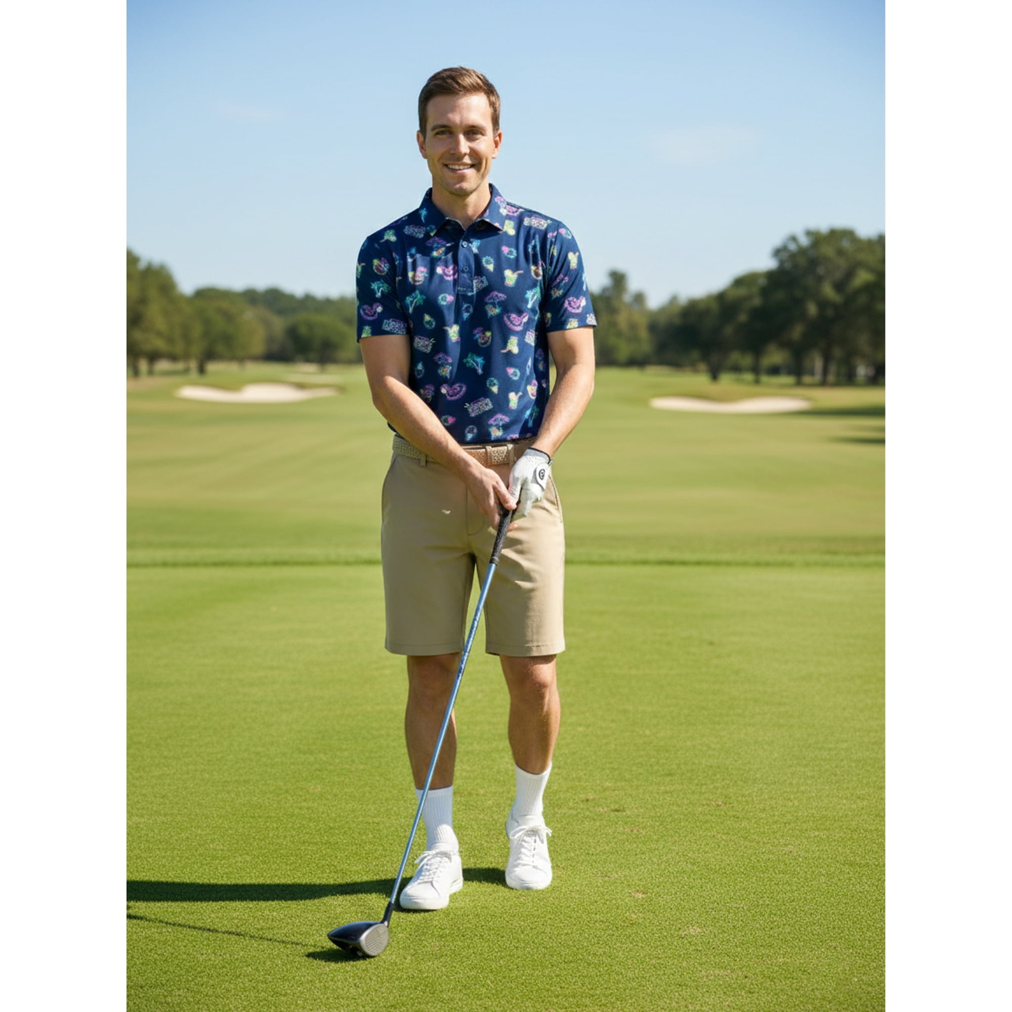 Birdie Bound Men' s & Big and Tall Golf Polo Shirts, Sizes XS-4XLT