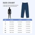thumbnail image 4 of Balery Blue Black Plaid Pantalones de pijama para hombre, pijama ultraligero, pantalón de descanso-Large, 4 of 6