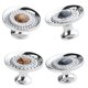 thumbnail image 4 of Tirador redondo de herrajes satinados para gabinetes Dorado l, 4 of 8