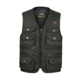 thumbnail image 3 of Chaleco de Director de Fotografía con Múltiples Bolsillos, Chaqueta Libre para Hombres - , 2XL verde DYNWAVEMX Chaleco de pesca, 3 of 6