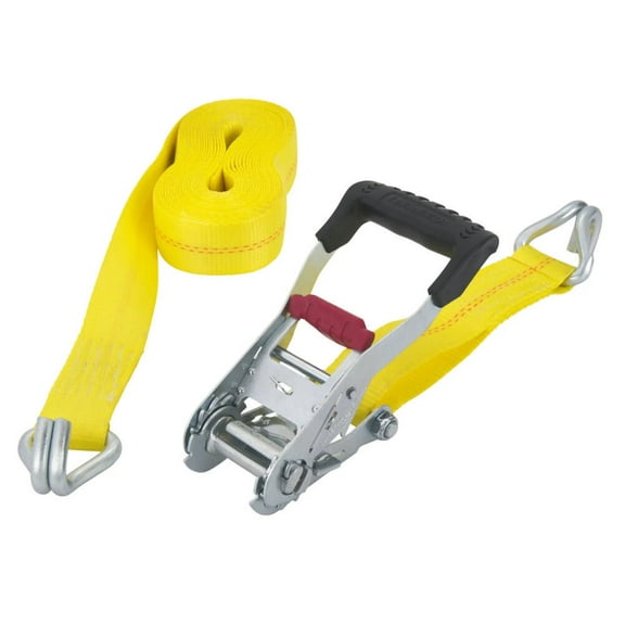 Keeper 8121889 2 in. x 27 ft. Kwik Feed Yellow Ratchet Tie Down - 3333 lbs