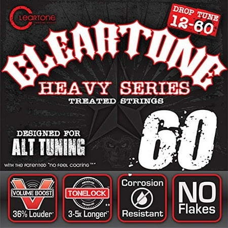 Cleartone Electric .012-.060 Drop C Strings (Best Guitar Strings For Drop C)