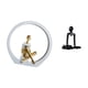 thumbnail image 5 of Figura de niña pensadora, estatua de mujer, centro de mesa, dormitorio, regalo para lectores, estantería, escultura abstracta de granja, figura decora, 5 of 8