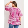 thumbnail image 2 of Avenue Women's Plus Size Flutter Sleeve Top, 2 of 2