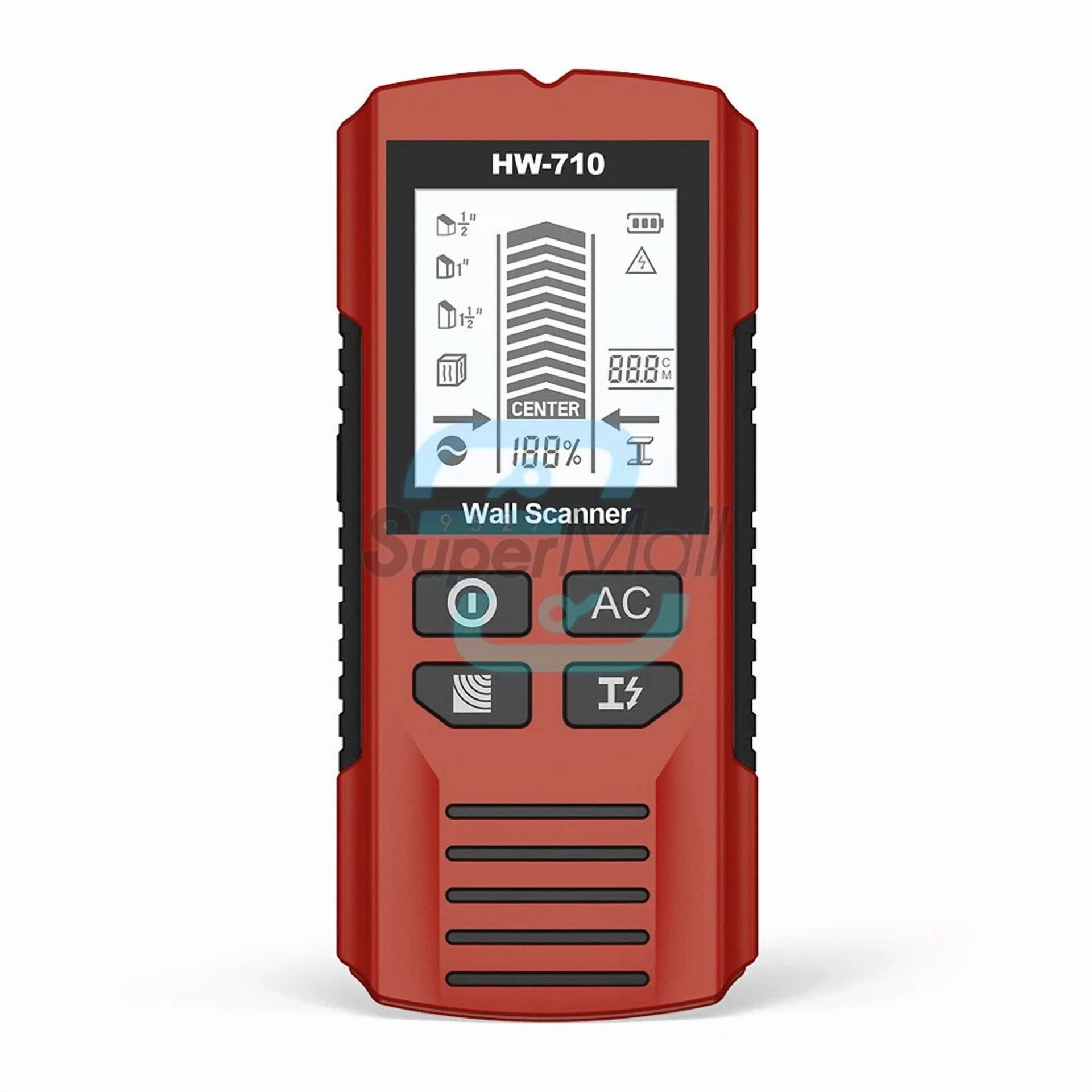 CIRCLE- Hw-710 Stud Finder Wall Scanner 6-In-1 Handheld Wall Detector Metal Detector Usa